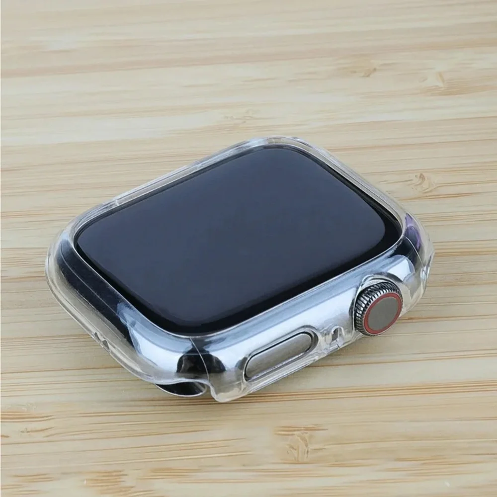 Onn 45mm Clear Protective Apple Watch Bumper Case NWT